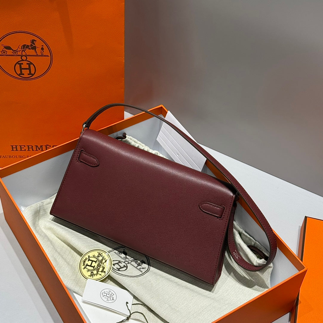 High-end Hermes 2026 Kelly Elan 27cm Calfskin