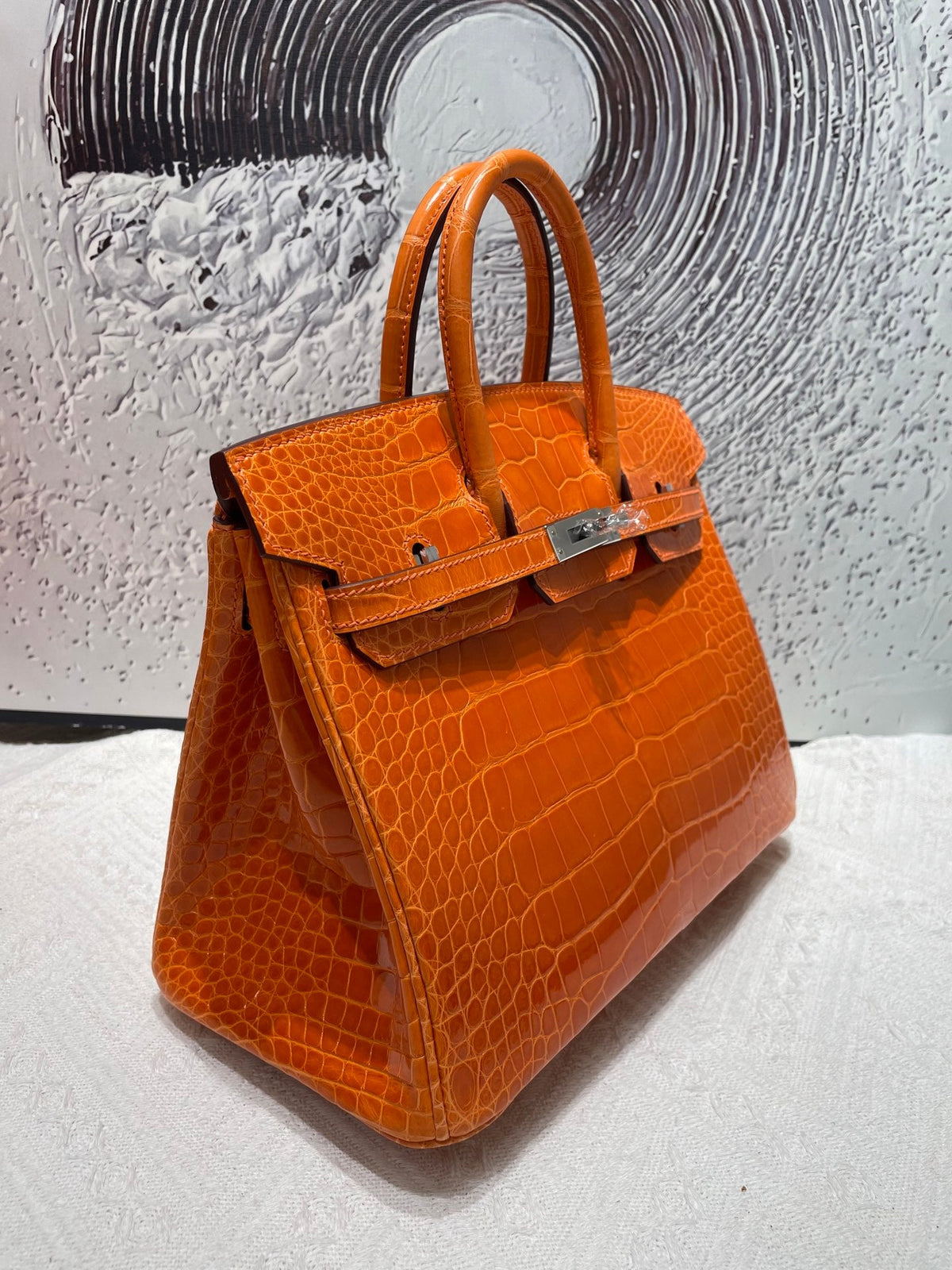 High-end Hermes 2026 Birkin Bag 25cm Glossy Crocodile Leather