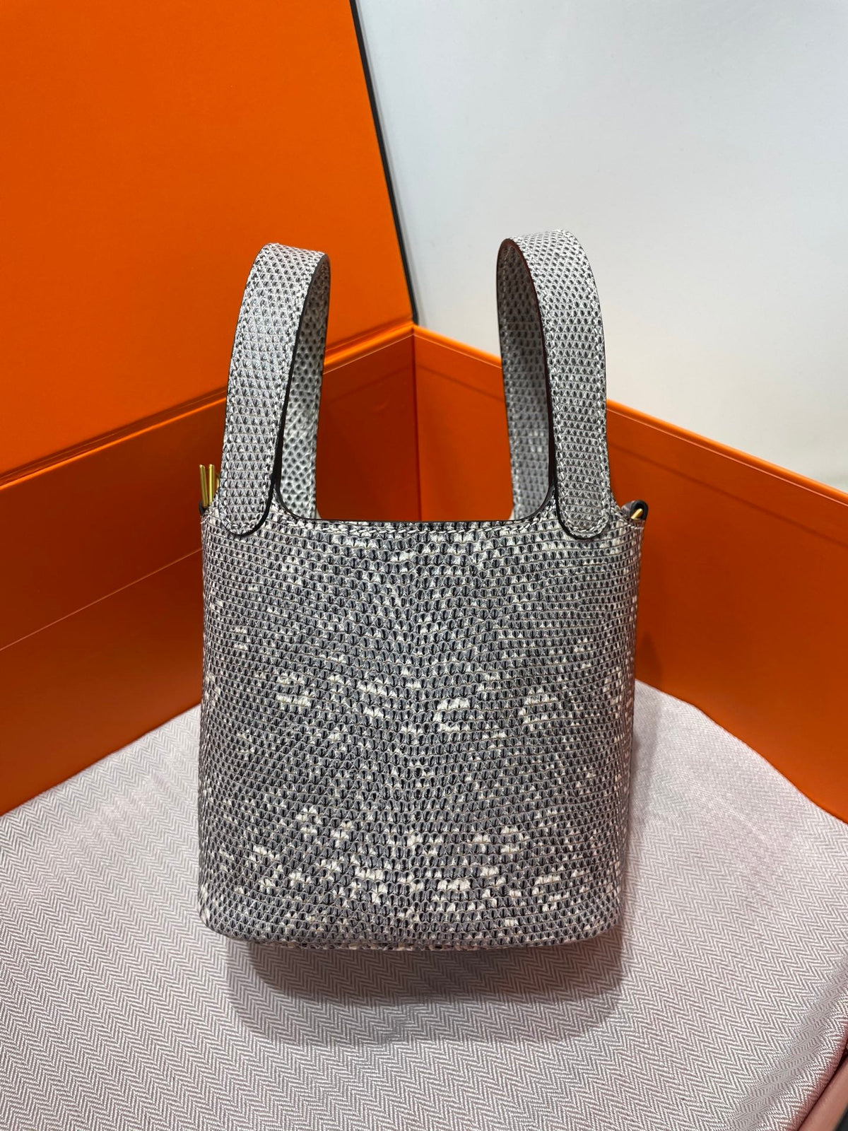 High-end Hermes 2026 Micro Picotin Lock 14 Bag Lizard Skin