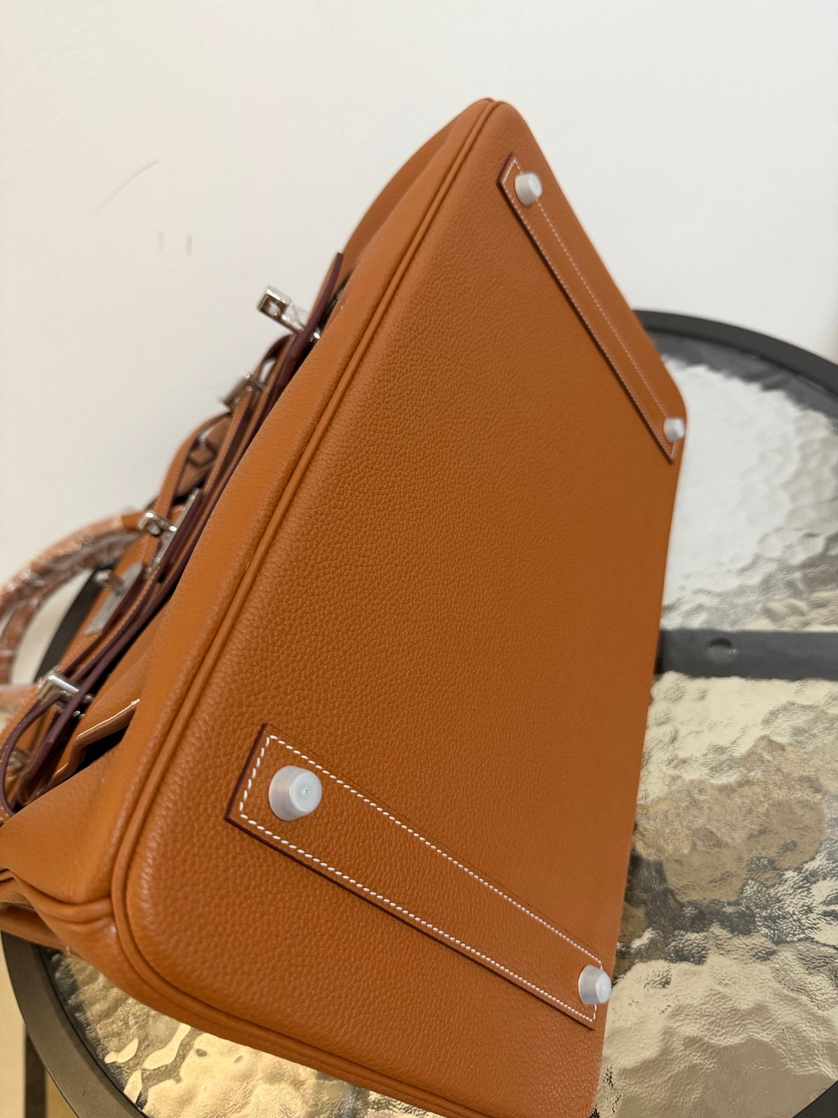 High-end Hermes 2026 Birkin Multi-pockets Bag 40cm Gold-brown Togo Leather