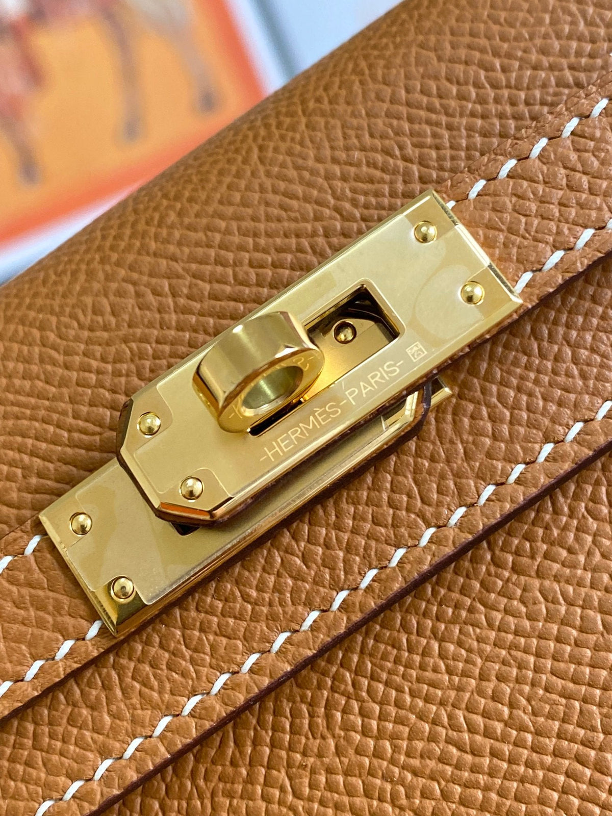 HM Mini Kelly 19cm Gold Epsom Gold Hardware