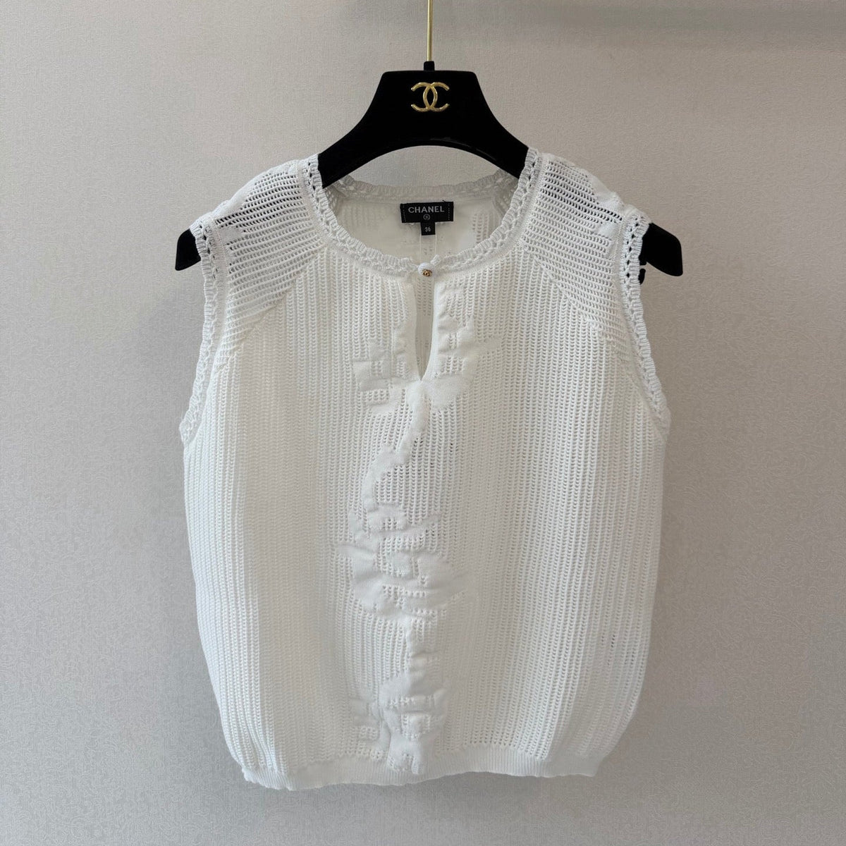Chanel 2026 Tank Top White Cotton 394832