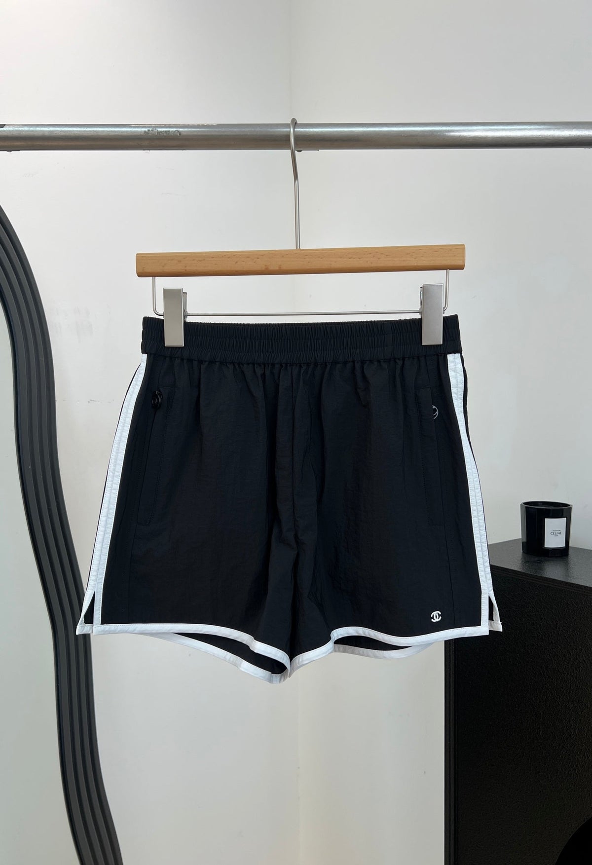 Chanel 2026 Shorts Black White Polyester 626213
