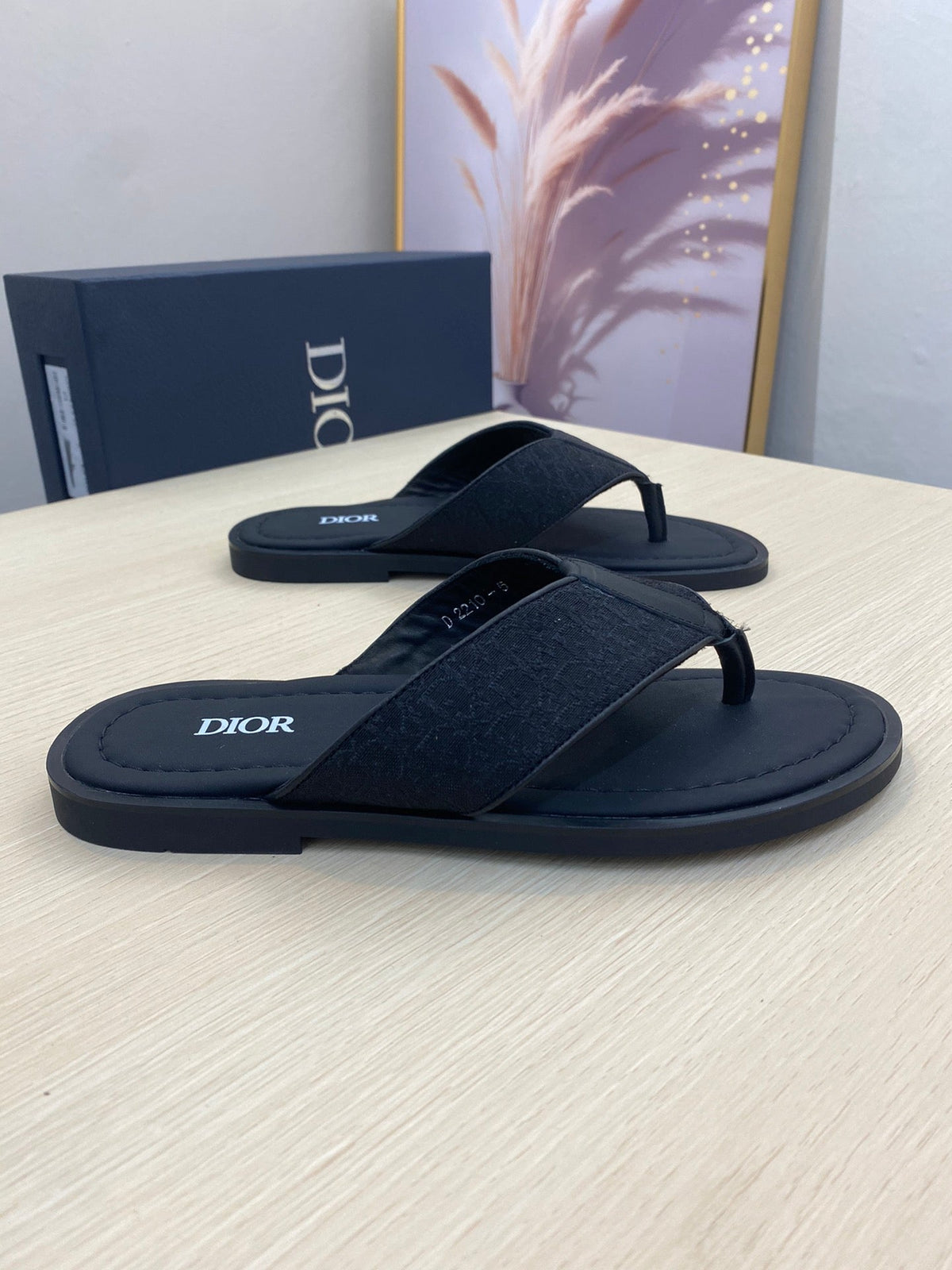 CD ALIDAS FLIP-FLOPS BLACK JACQUARD