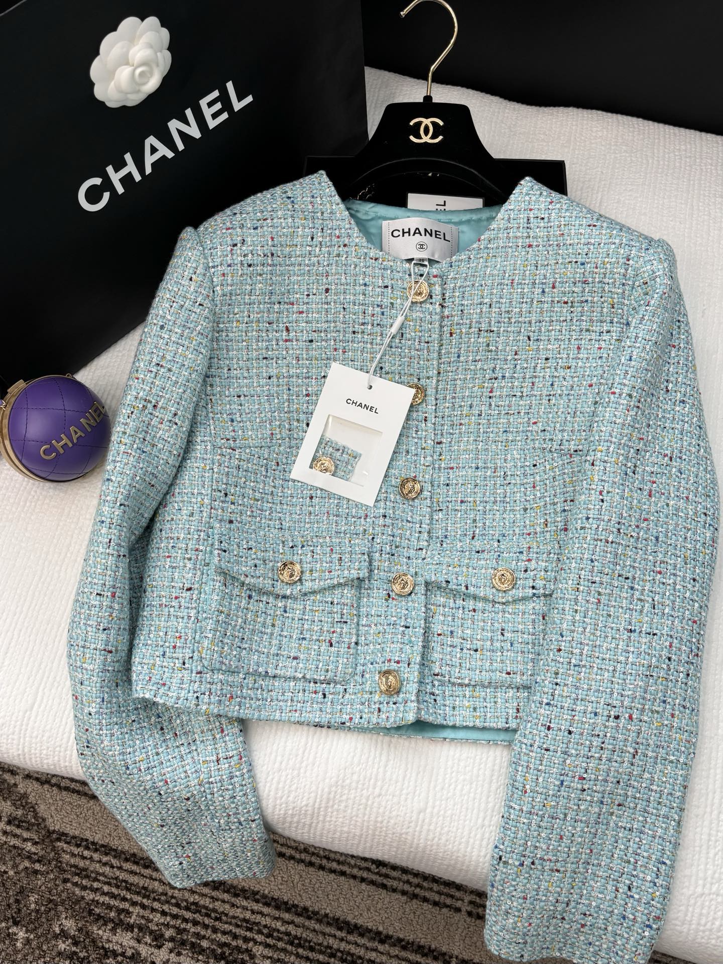 CC 25 Jacket Blue Pastel Wool 278696