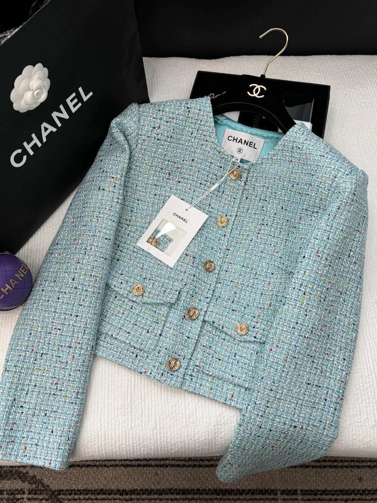CC 25 Jacket Blue Pastel Wool 278696