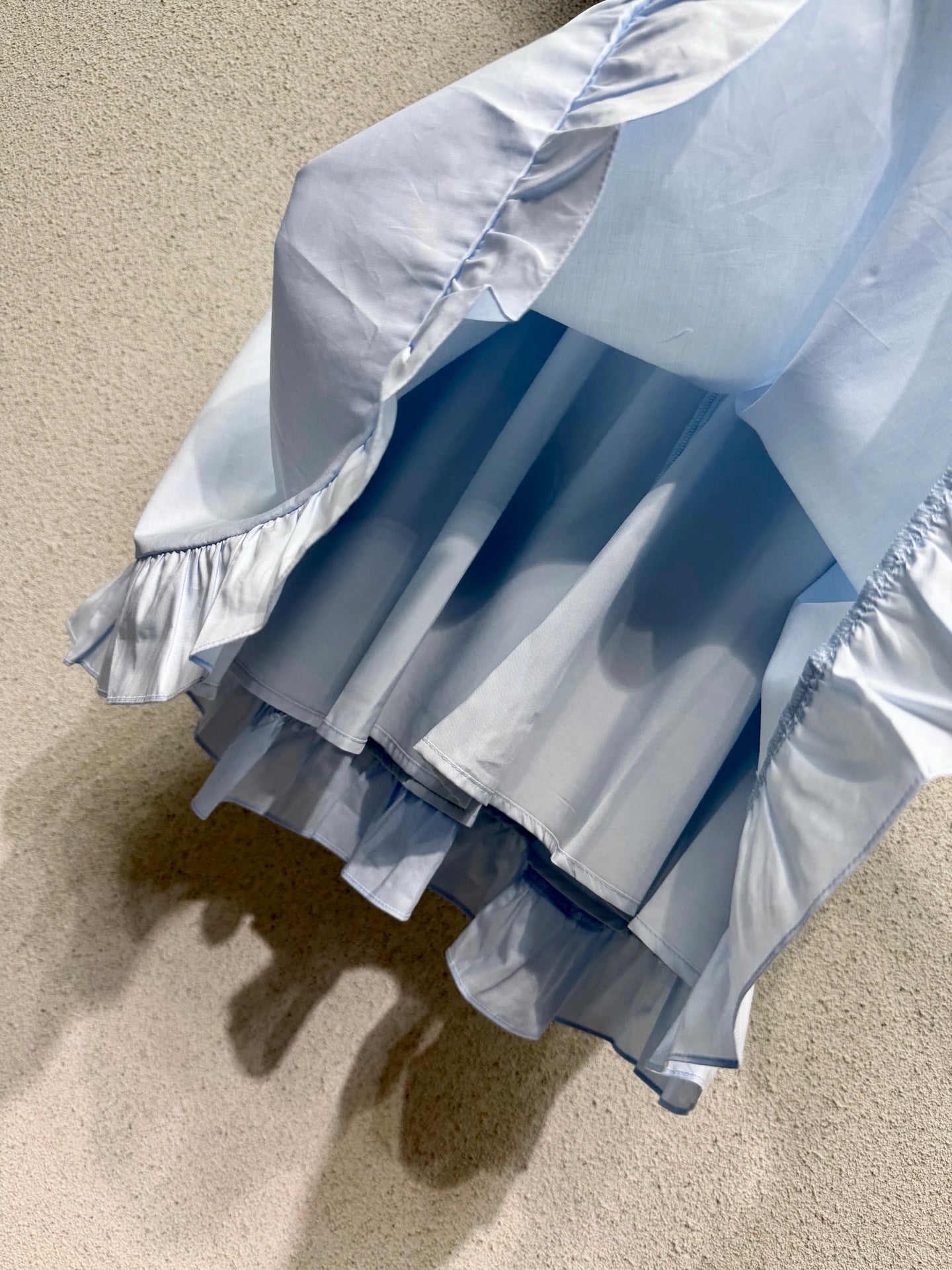 Dior 2026 Short-Sleeve Dress with Bee Blue Cotton 366718