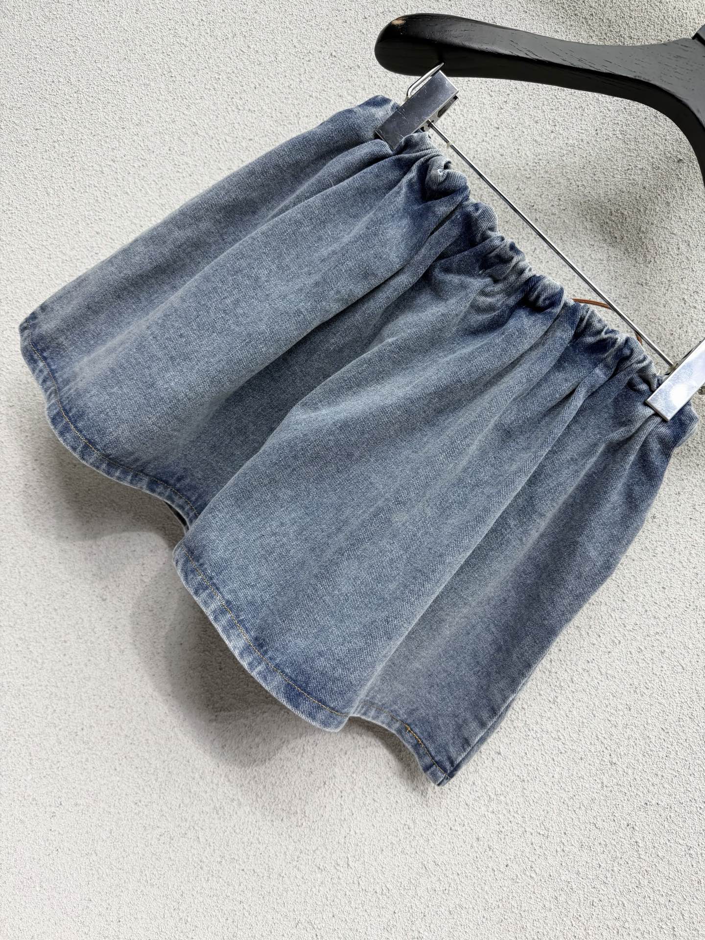Miumiu 2026 Denim Midi Skirt Blue Cotton 384244