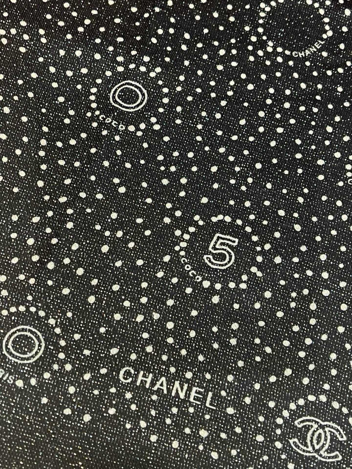 CC Scarf 200 CM In Black Polka Dot Cashmere  274118