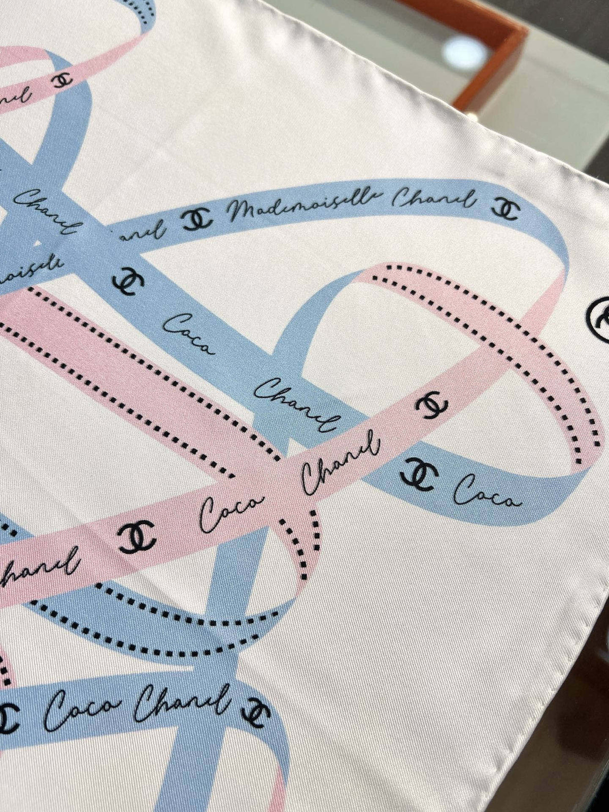 Chanel 2026 Chain Pattern Scarf 90*90cm Silk 212126