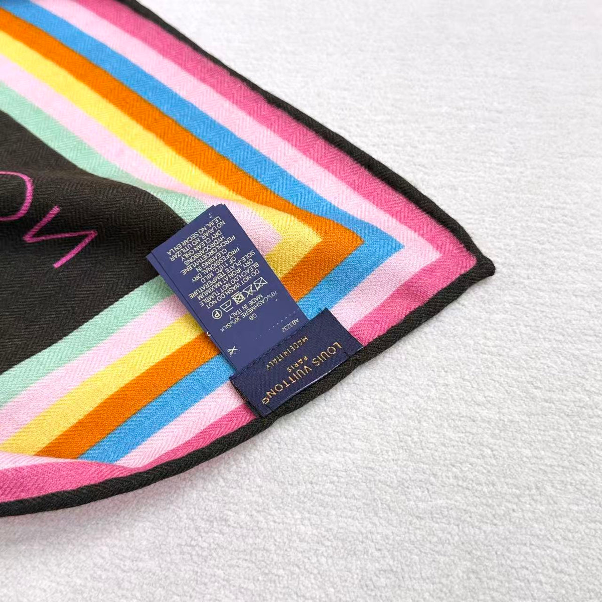 LV x TM SUPERFLAT 140cm Brown Multicolor Silk Wool 978741
