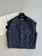 CC 25 Sleeveless Vest Yb Navy Blue Polyamide Cotton 237719