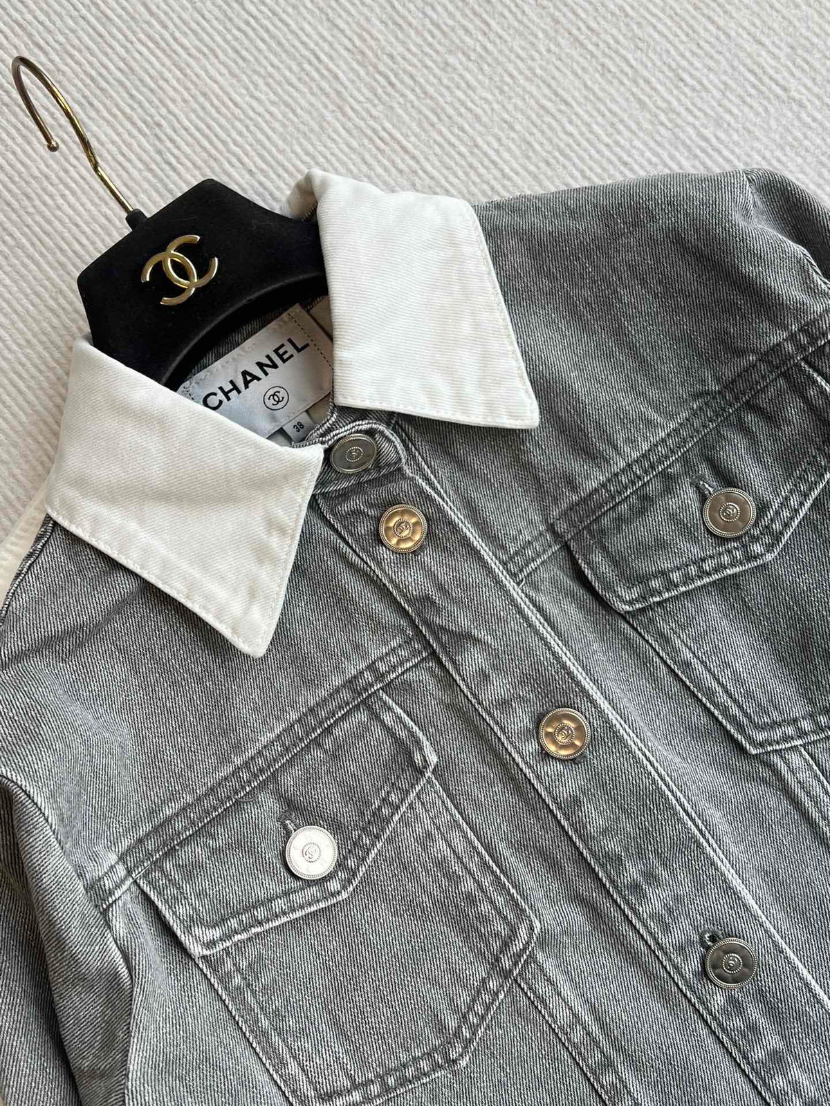 CC 25 Denim Jacket Smoky Gray Cotton 237733