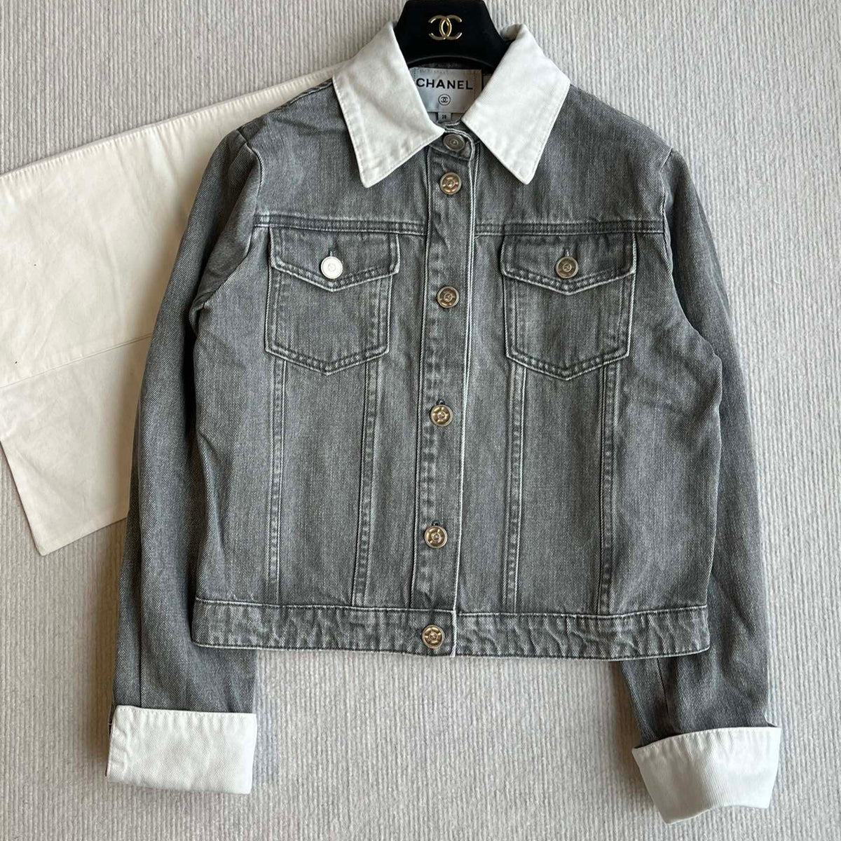 CC 25 Denim Jacket Smoky Gray Cotton 237733