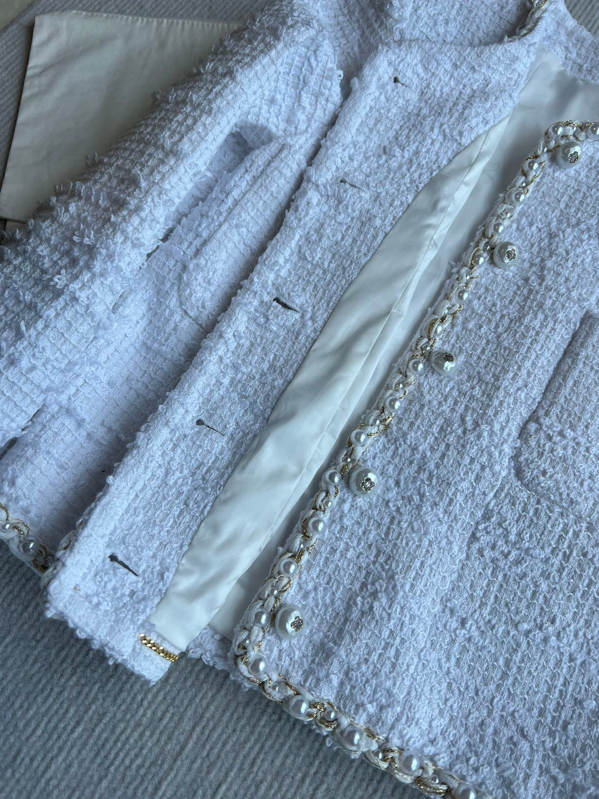 CC 25 Jacket In White Cotton 234889