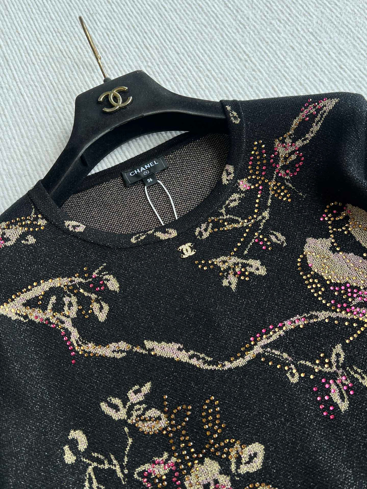 CC 25 Long-sleeved Shirt Black Metalised Fiber Cupro