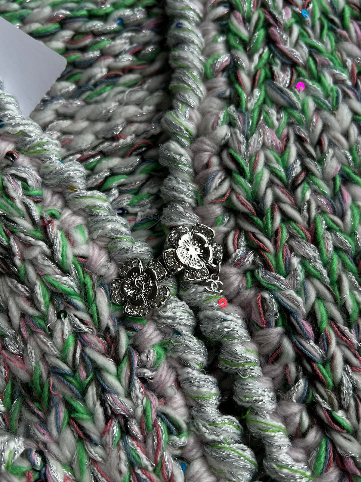 Chanel 2025 Vest Green Wool Cotton 318430