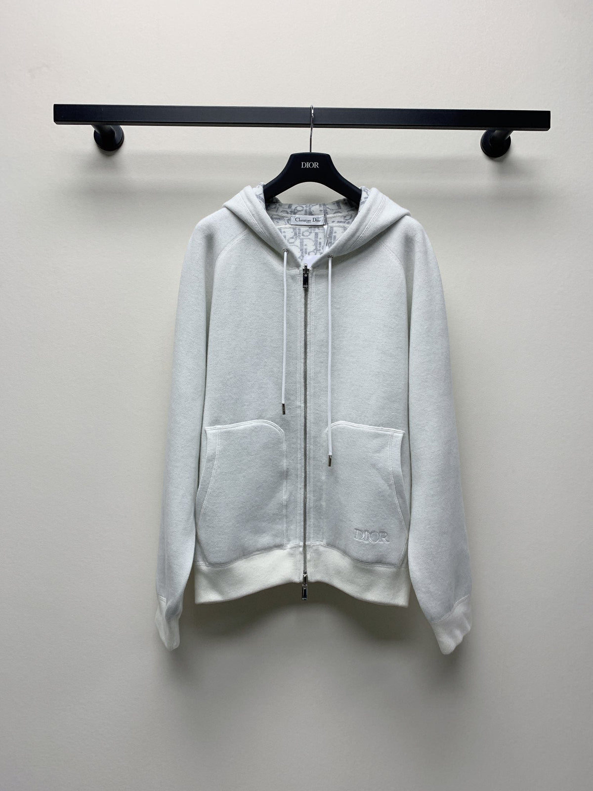 CD 25 Double-Sided Knitted Hooded Jacket 293319