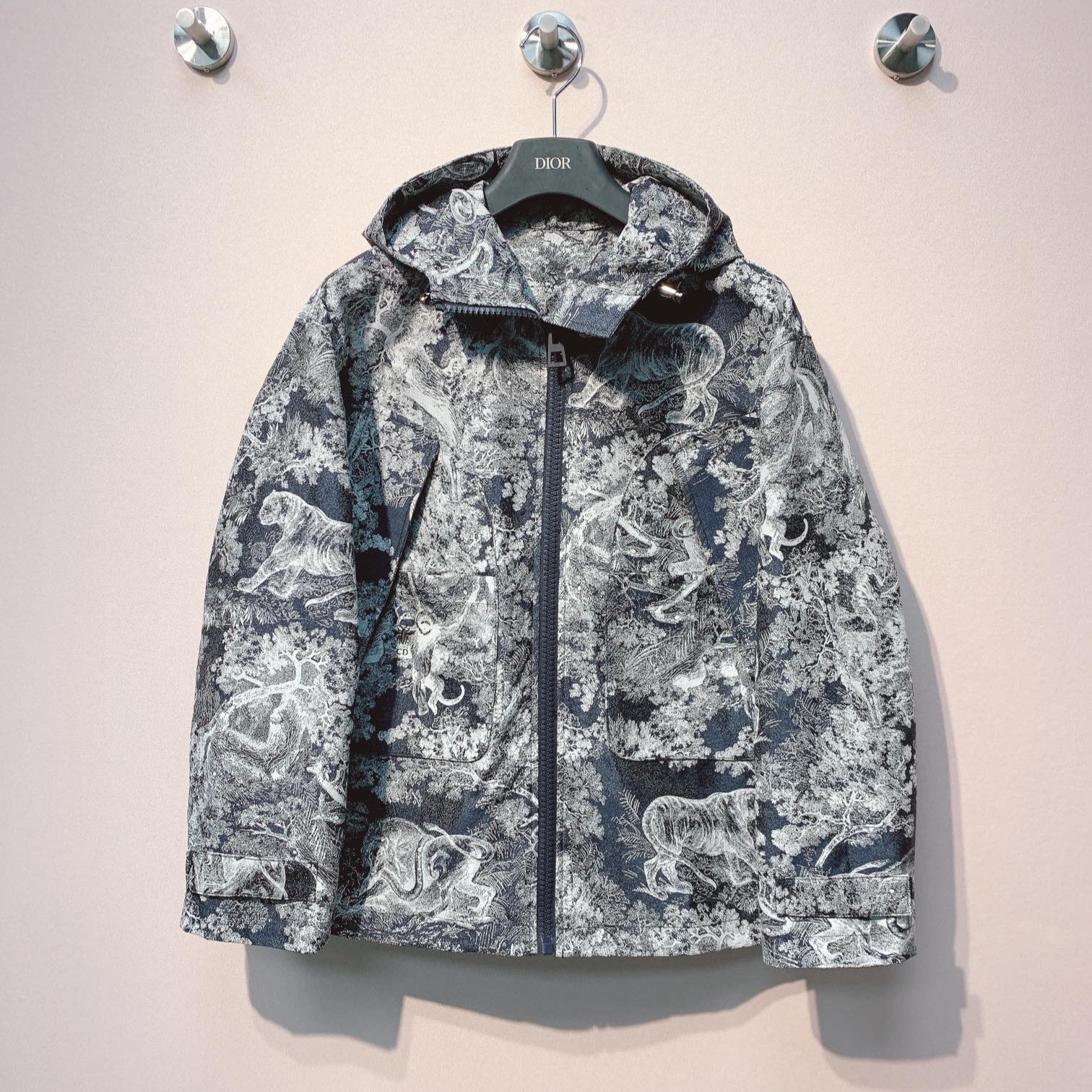 CD 25 Jungle Animal Print Hooded Jacket 293350