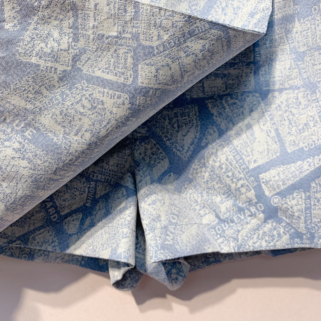 CD 25 City Map Patterned Skirt Polyester 296091
