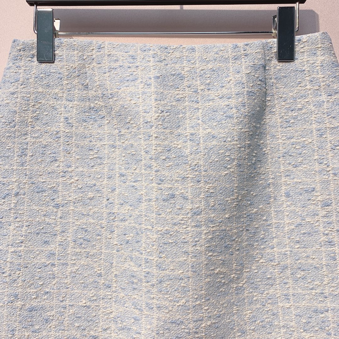 CD 25 Plaid Jacket Light Blue Cotton 295978