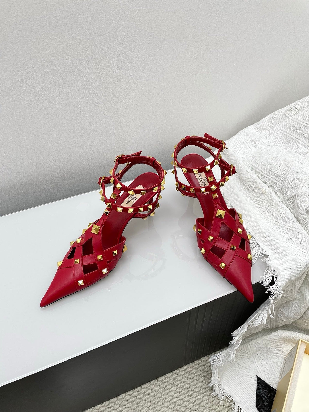 VT 26s Slingback 80 Dark Red Lambskin 611374