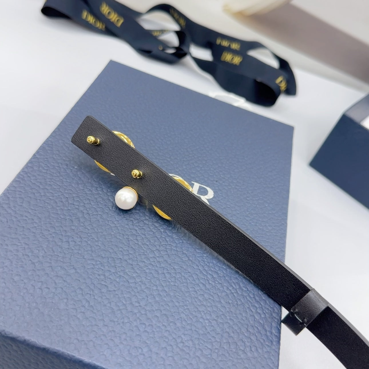 Dior 2026 Le Nœud De Gold Bow Buckle Belt 15mm 184754