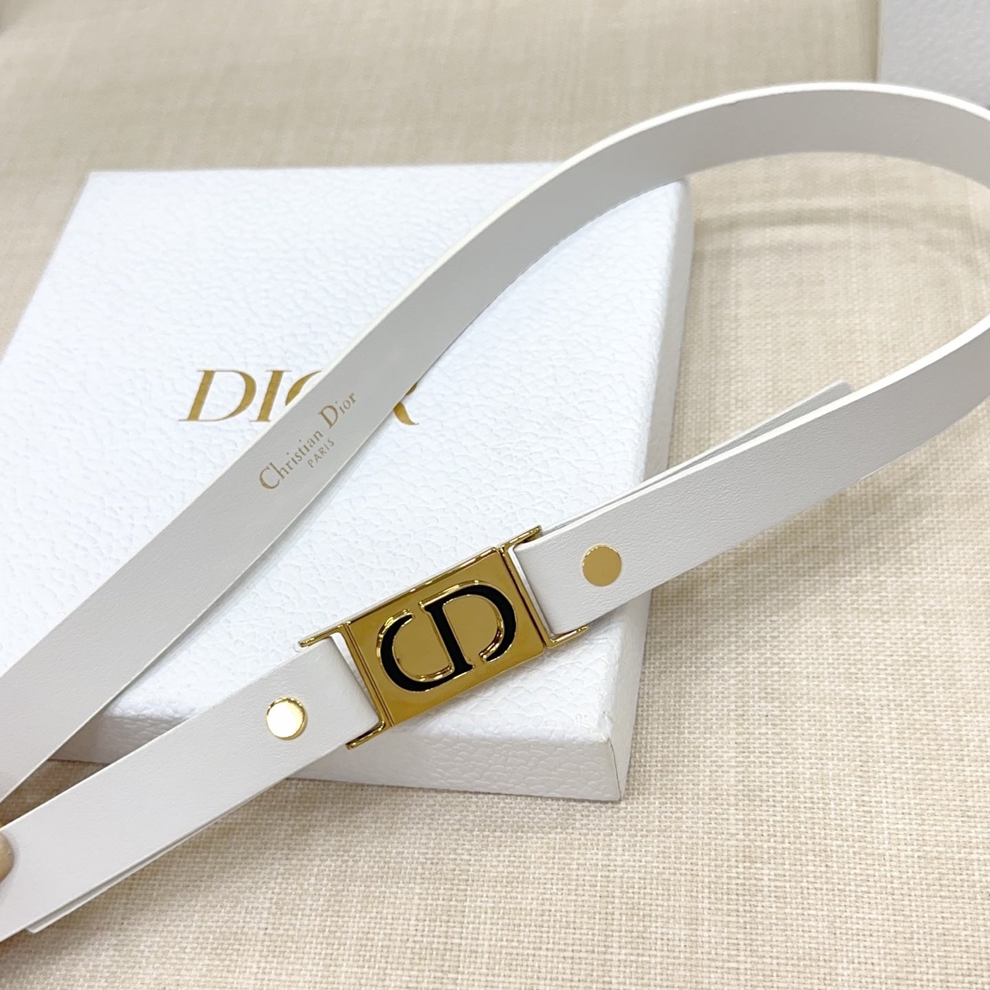 Dior 2026 Montaigne Leather Belt 20mm 189888
