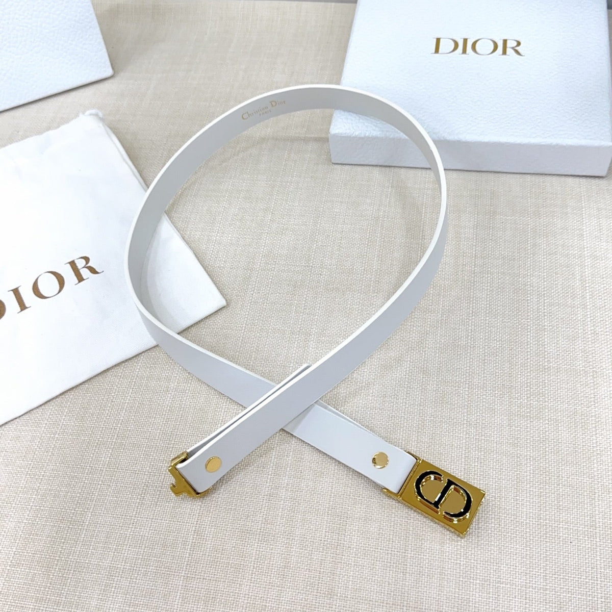 Dior 2026 Montaigne Leather Belt 20mm 189888
