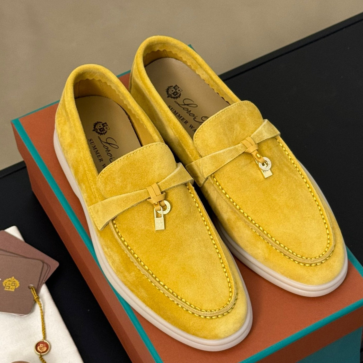summer charm walk loafer suede