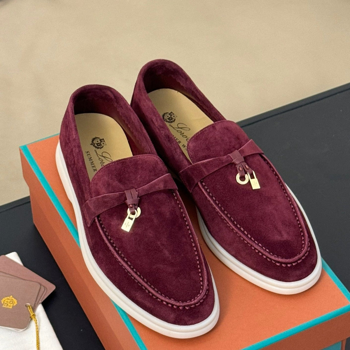 summer charm walk loafer suede