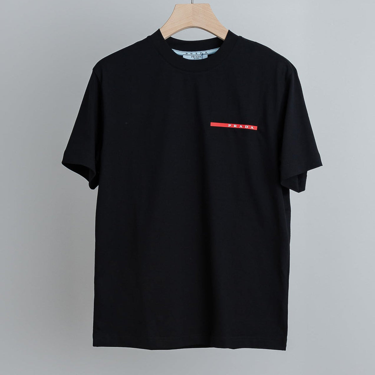 PRA 2026 Men's Short T-shirt White Red Logo Cotton 843627