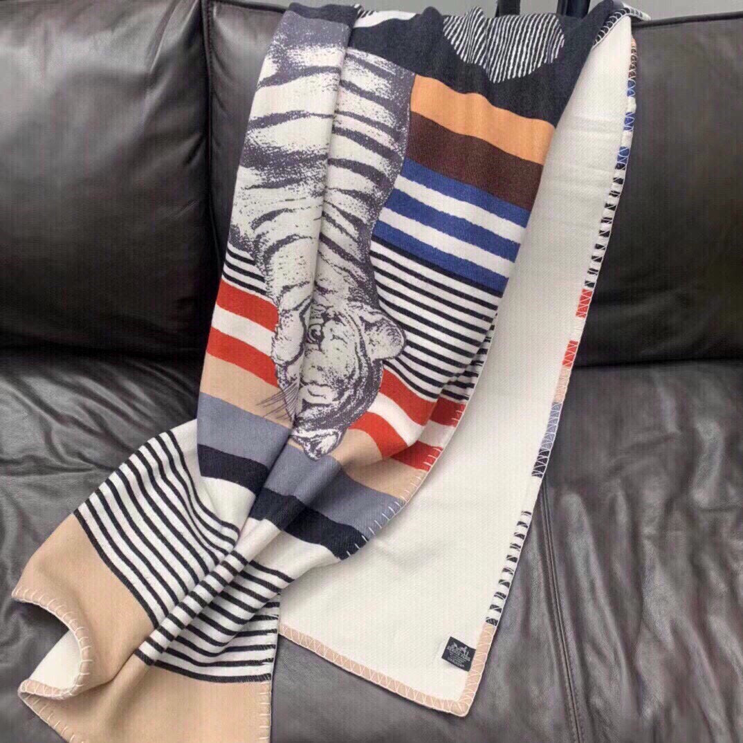 HM Tigre Bayadere Blanket Wool Cashmere