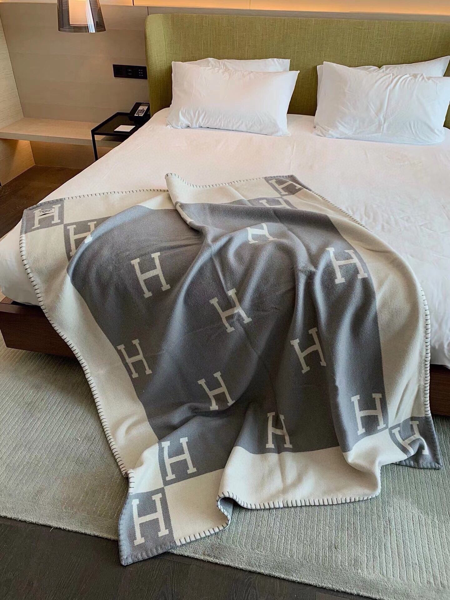 HM Blanket Grey Wool Cashmere