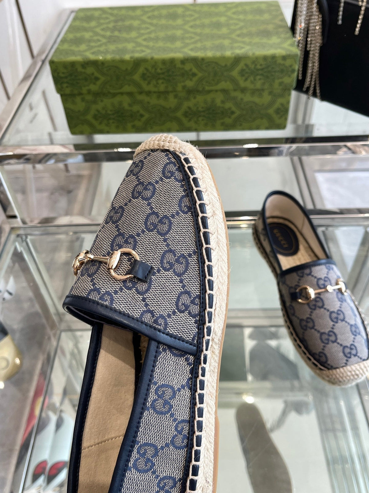 GC 2025 Espadrille With Horsebit Navy Blue Canvas 292313