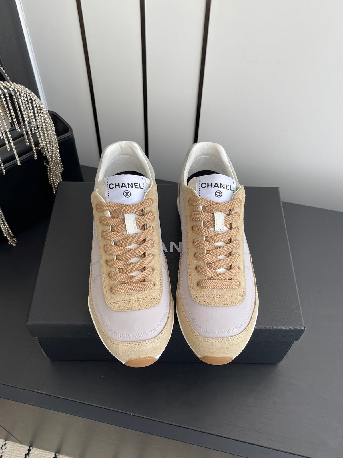 Chanel 2026 Sneaker Brown Fabric And Calfskin Suede 895744