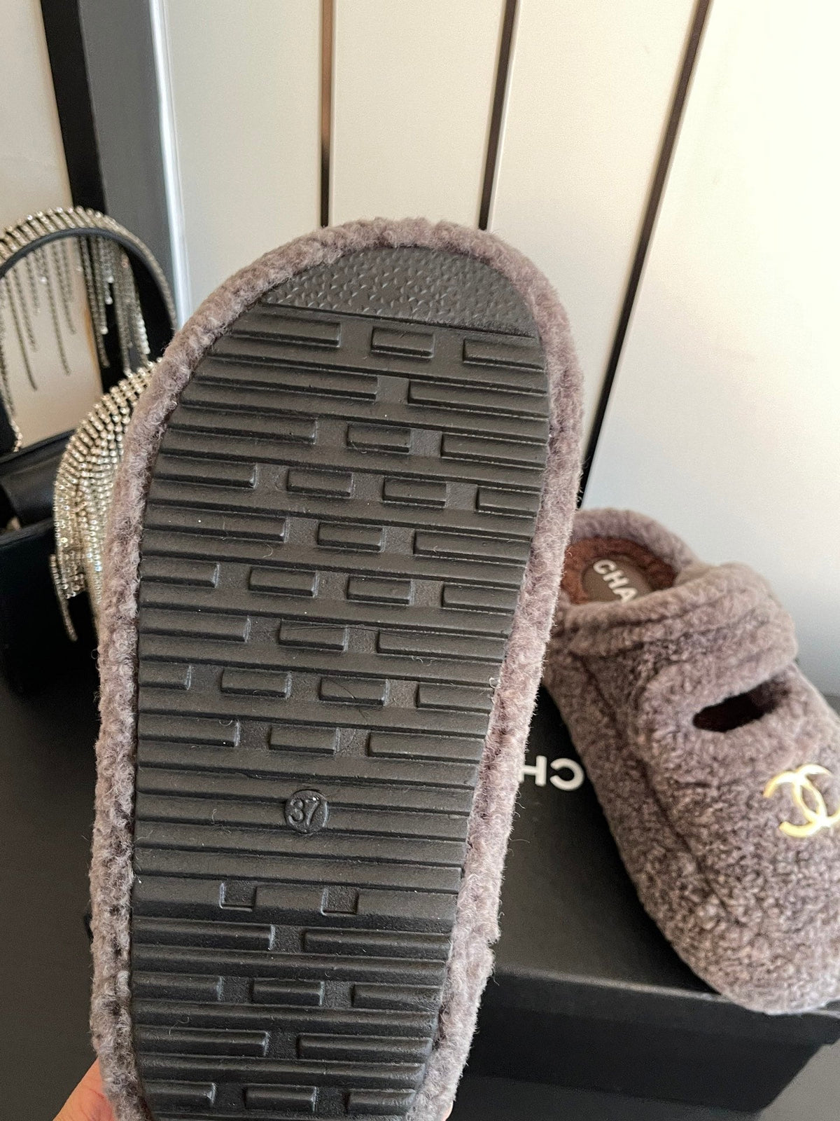 Chanel 2026 Furry Mule Wool 176755