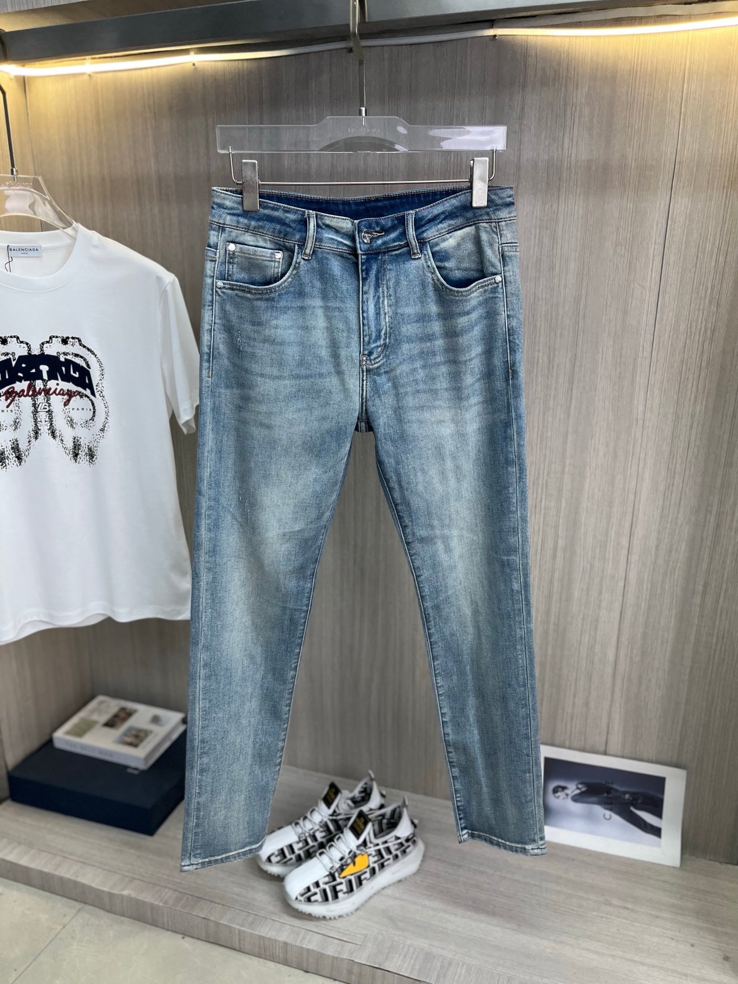 PRA 2026 Men's Jeans Light Blue Denim 843262