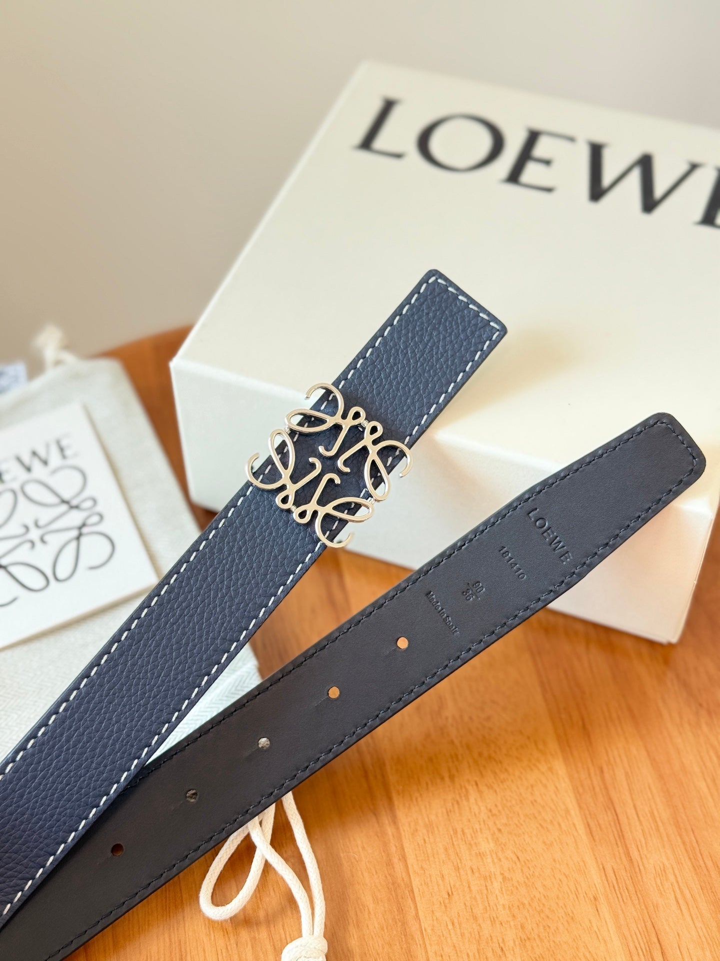 Loewe 2026 Anagram Reversible Belt 32mm Leather 217056