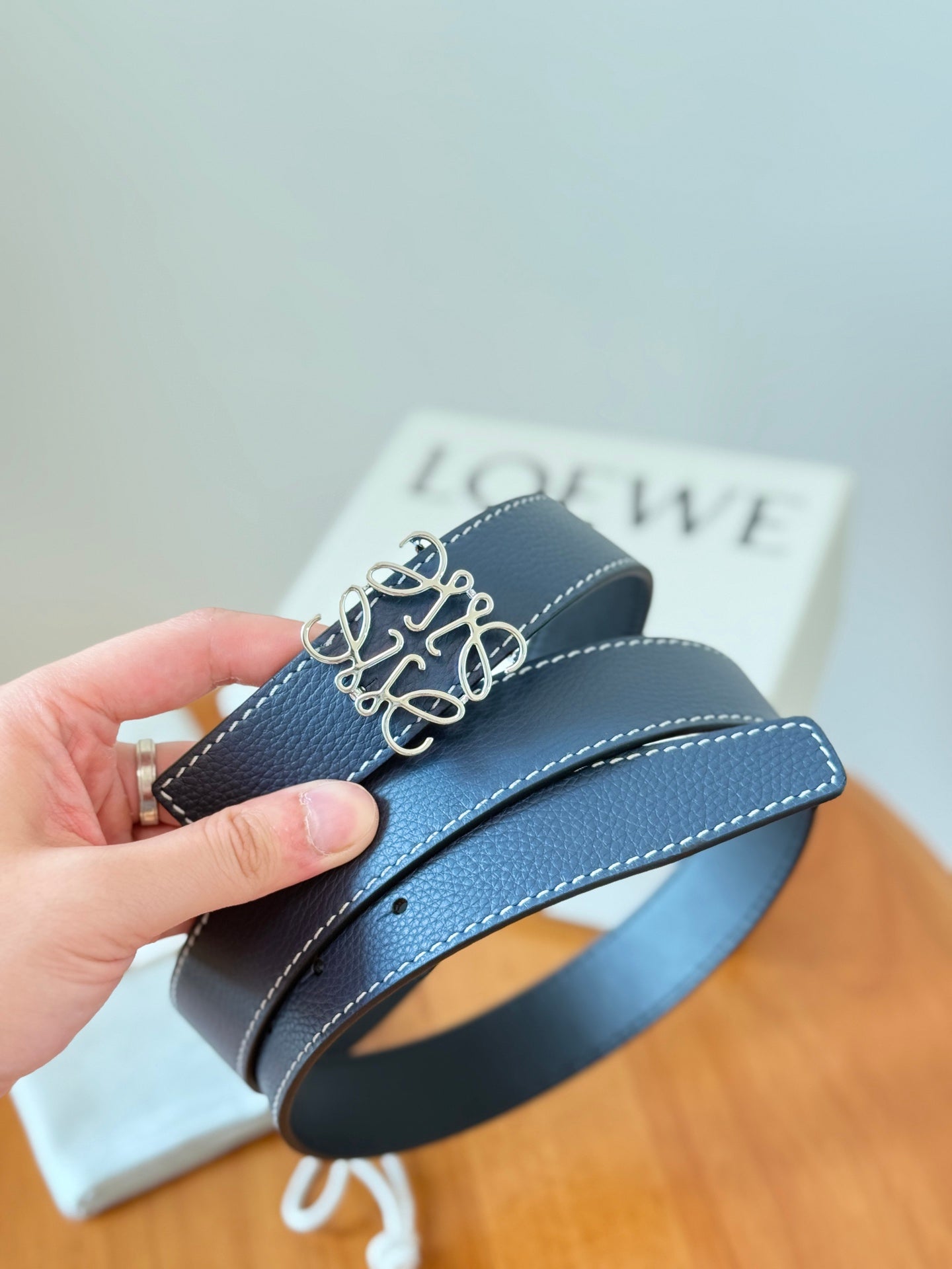 Loewe 2026 Anagram Reversible Belt 32mm Leather 217056