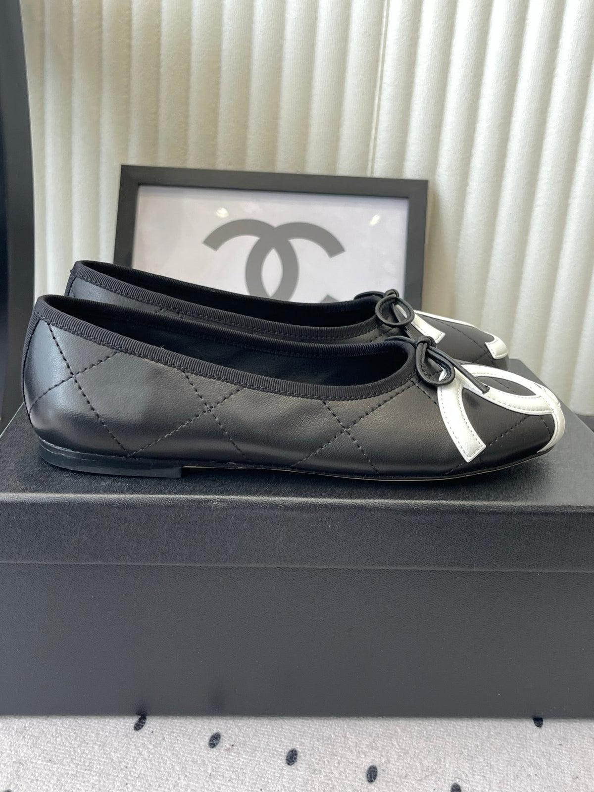 CC 2026 Cambon Ballet Flat Quilted Calfskin