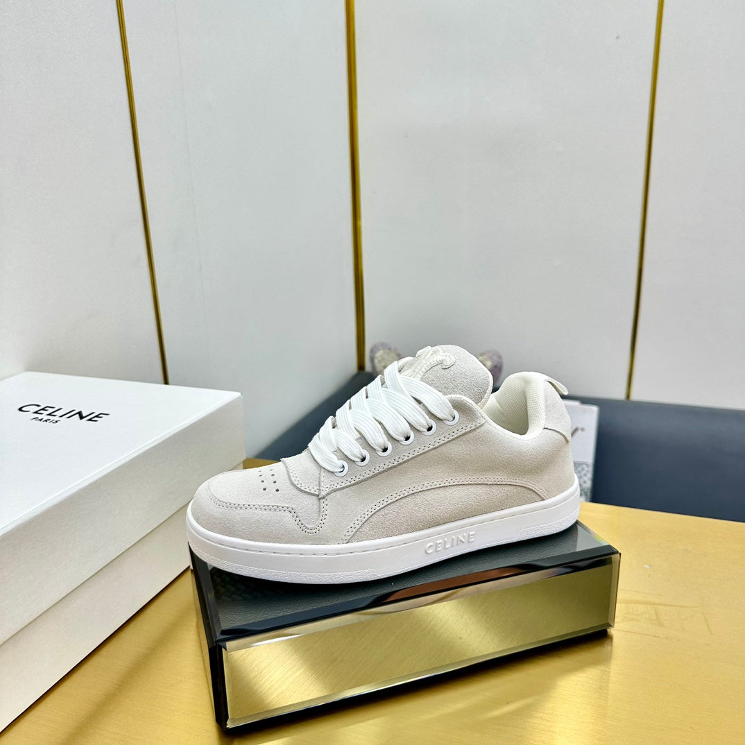 Celine 2026 Low Lace-Up Sneakers Suede Leather 987289