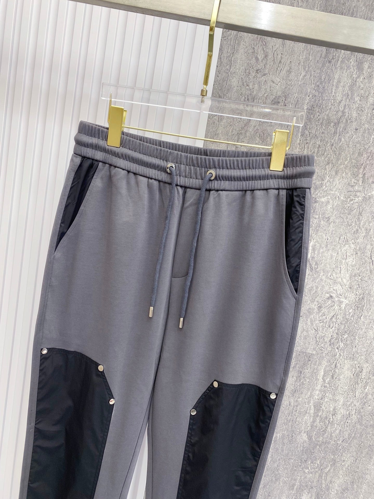 PRA 2026 Men's Casual Pants Gray Black Fleece 842904