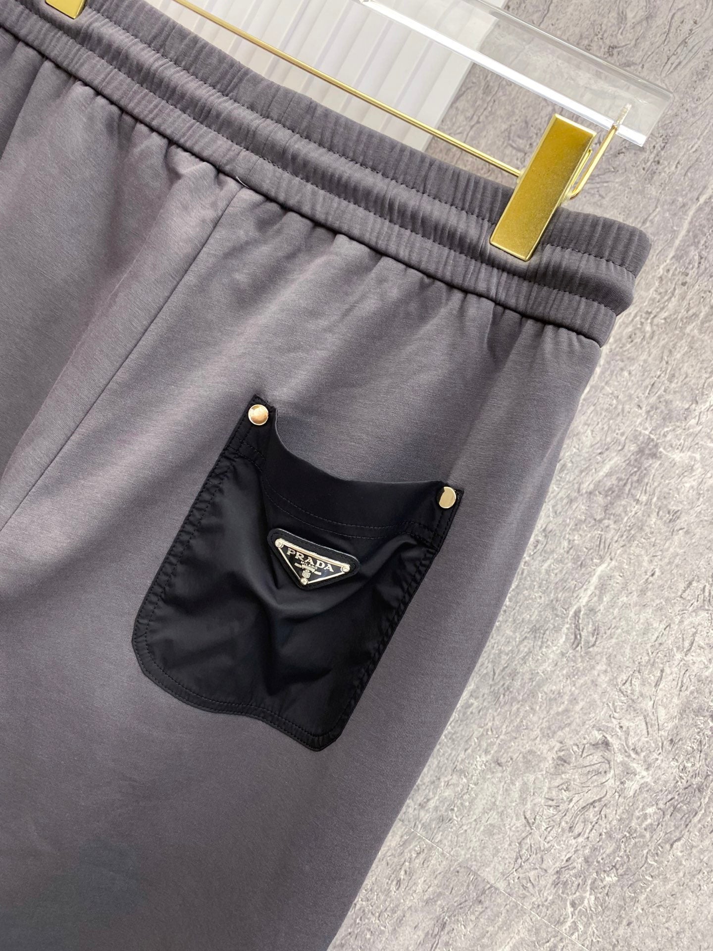 PRA 2026 Men's Casual Pants Gray Black Fleece 842904