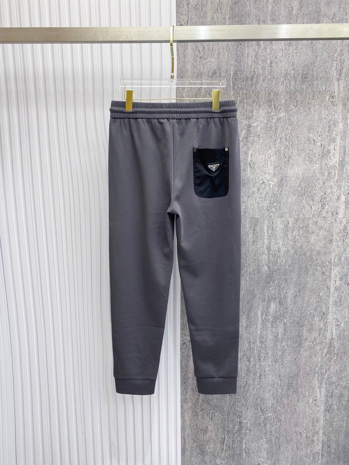 PRA 2026 Men's Casual Pants Gray Black Fleece 842904