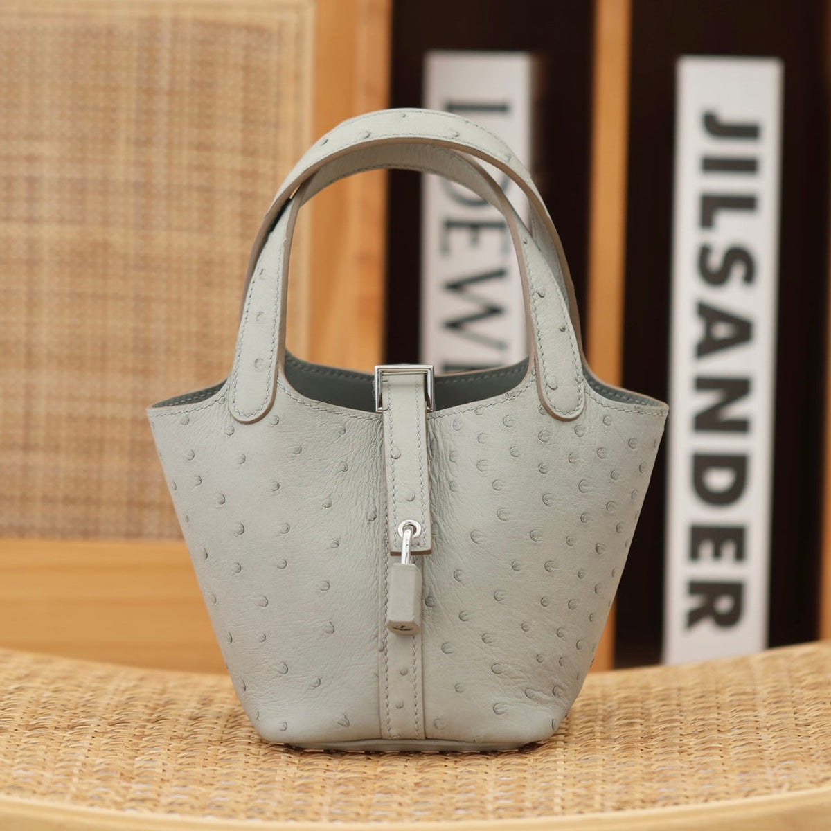 High-end Hermes 2026 Picotin Lock 14 Bag Ostrich Leather