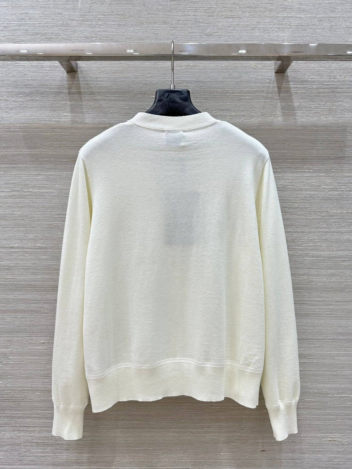 Bur 25 Cardigan Black And White Cashmere