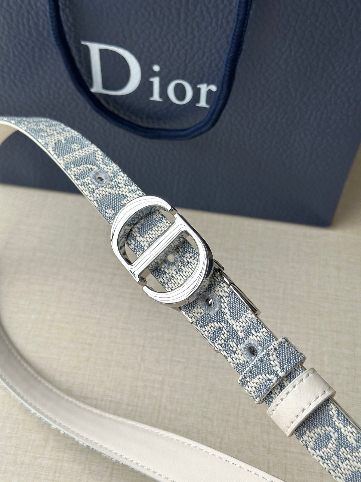 Dior 2026 30 Montaigne Reversible Belt 20mm Canvas