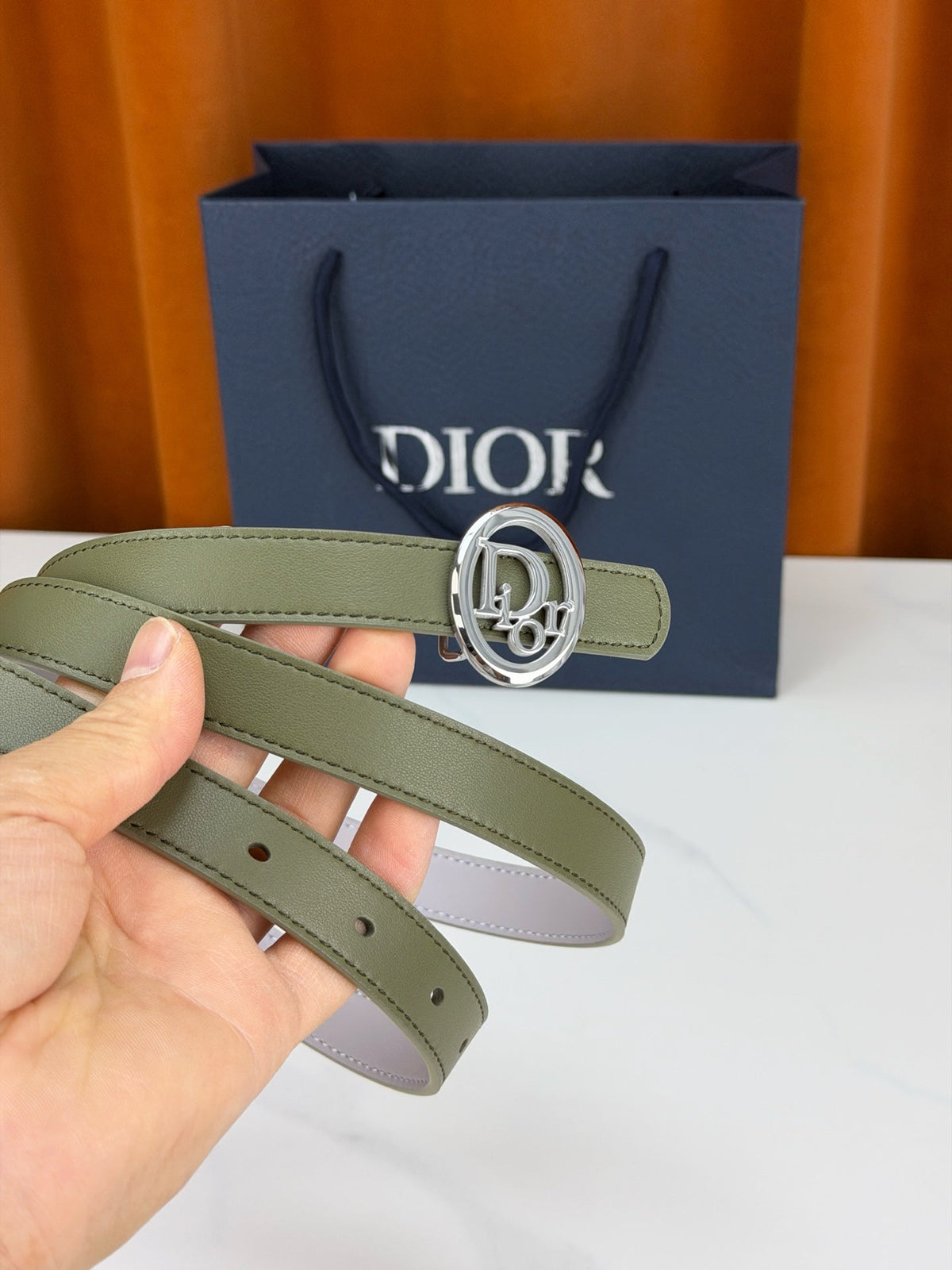 Dior 2026 Reversible CD Icon Belt 20mm Calfskin