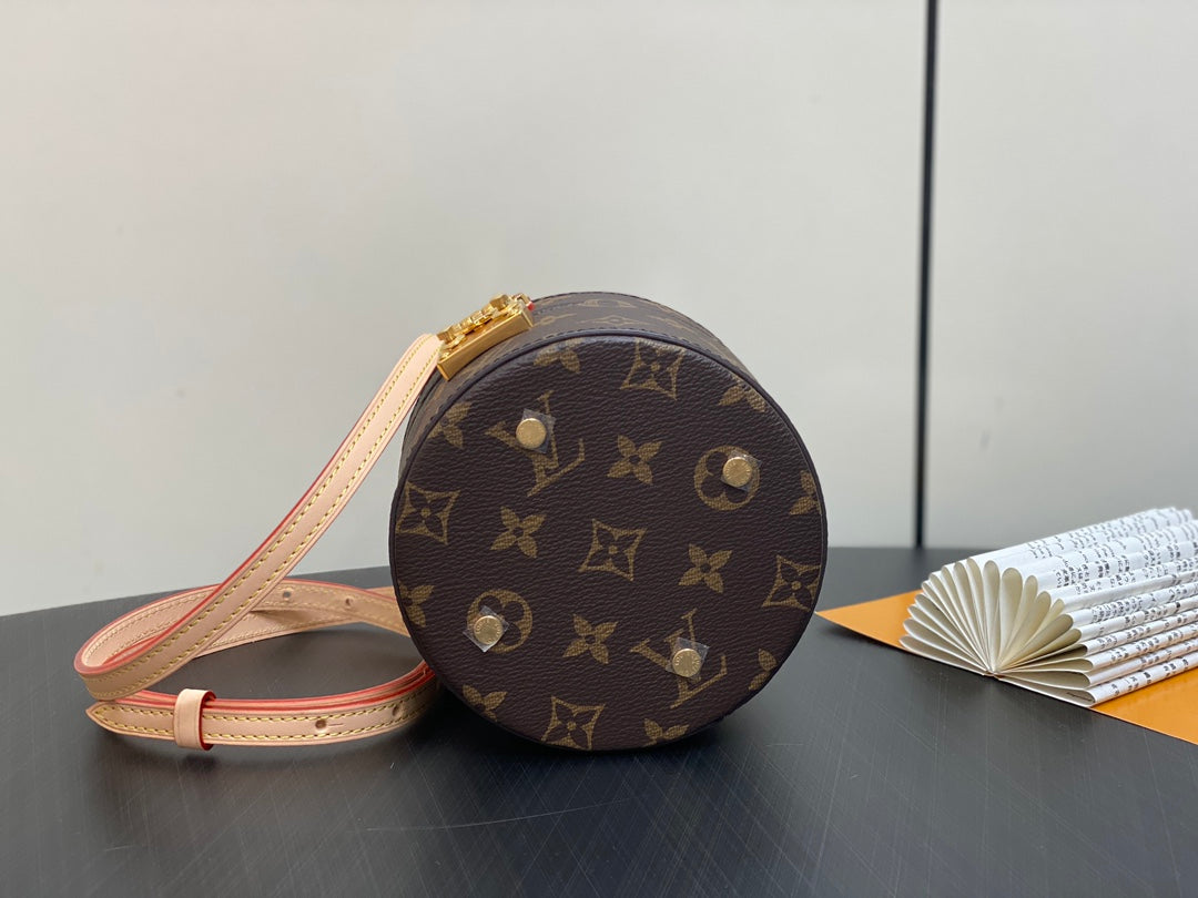 lv scott bag 13cm brown monogram canvas
